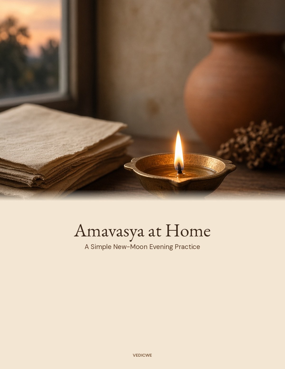 Amavasya at Home — A Simple New-Moon Evening Practice cover