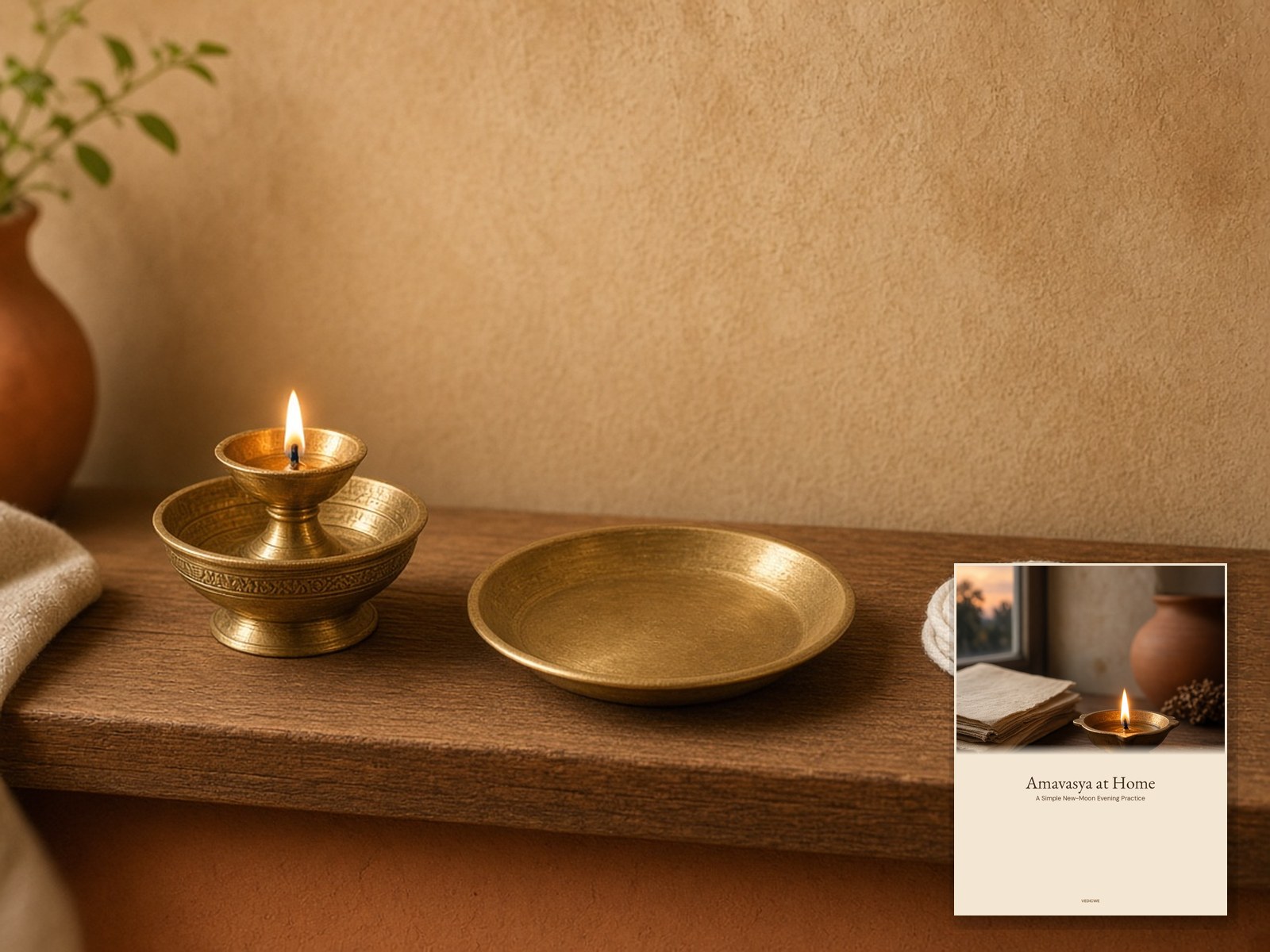 Amavasya at Home — A Simple New-Moon Evening Practice book mockup