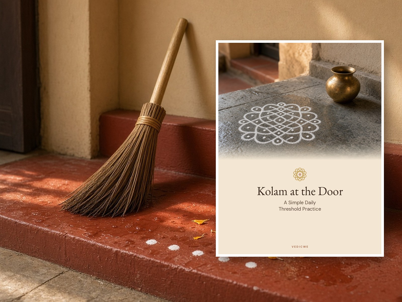 Kolam at the Door: A Simple Daily Threshold Practice book mockup