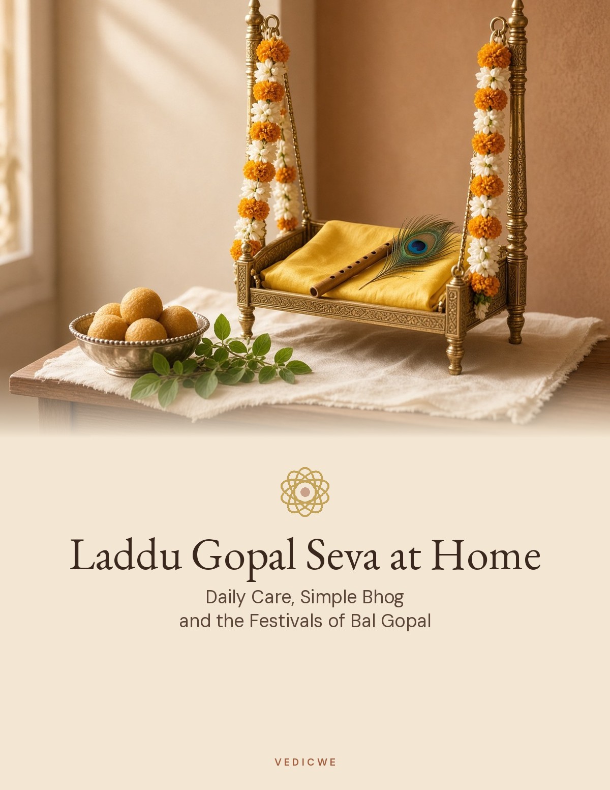 Laddu Gopal Seva at Home: Daily Care, Simple Bhog and the Festivals of Bal Gopal cover