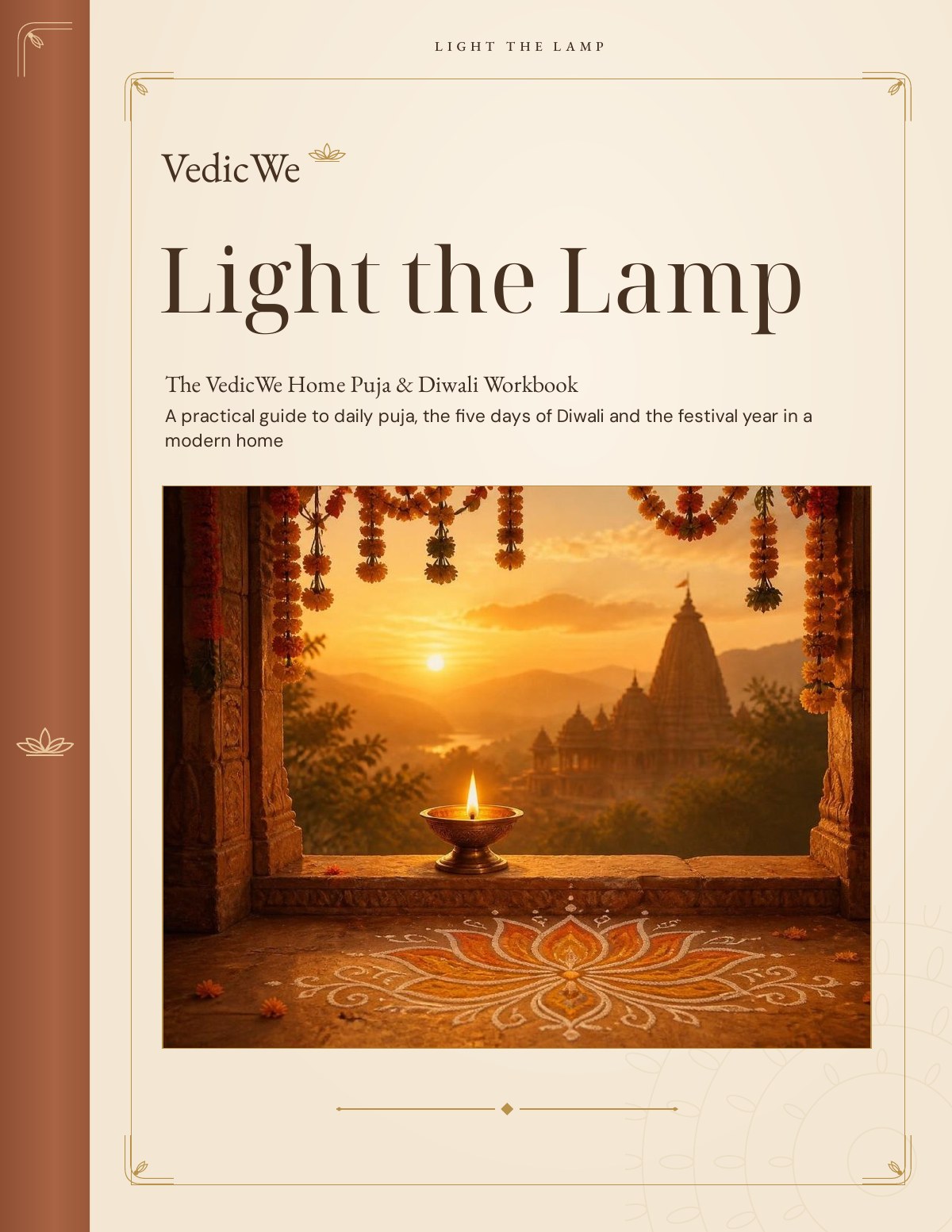 Light the Lamp: The VedicWe Home Puja & Diwali Workbook cover