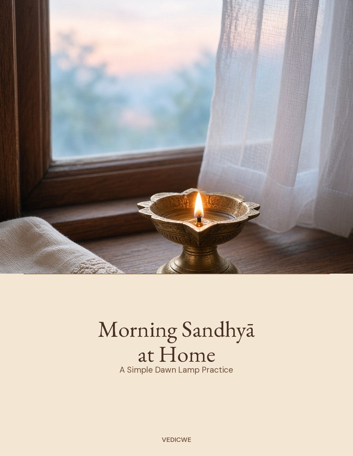 Morning Sandhyā at Home — A Simple Dawn Lamp Practice cover