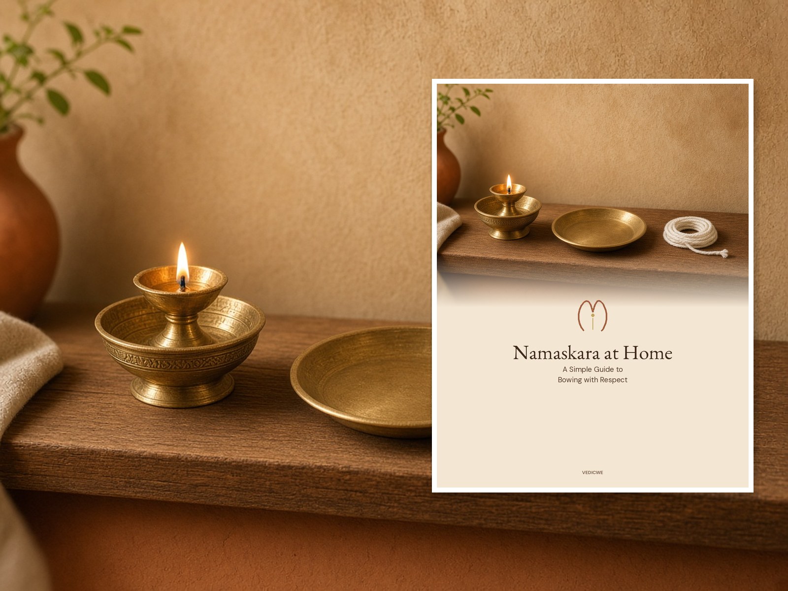 Namaskara at Home — A Simple Guide to Bowing with Respect book mockup