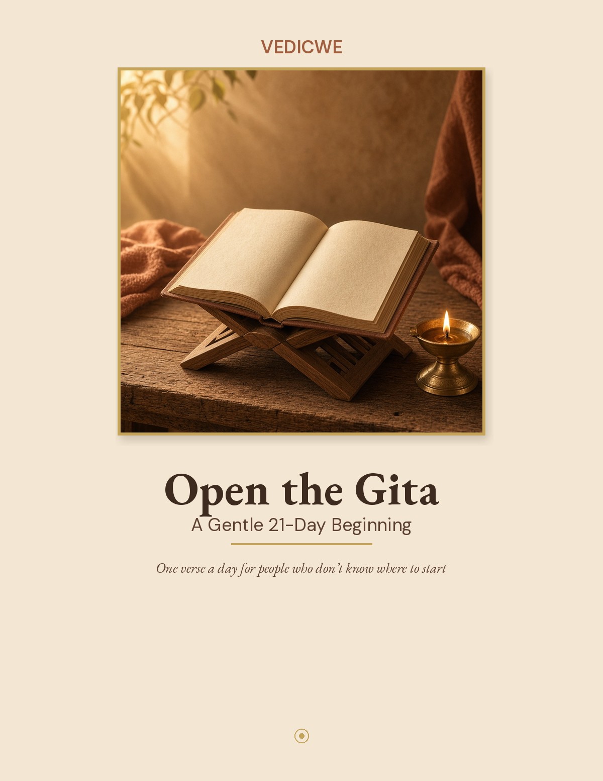 Open the Gita — A Gentle 21-Day Beginning cover
