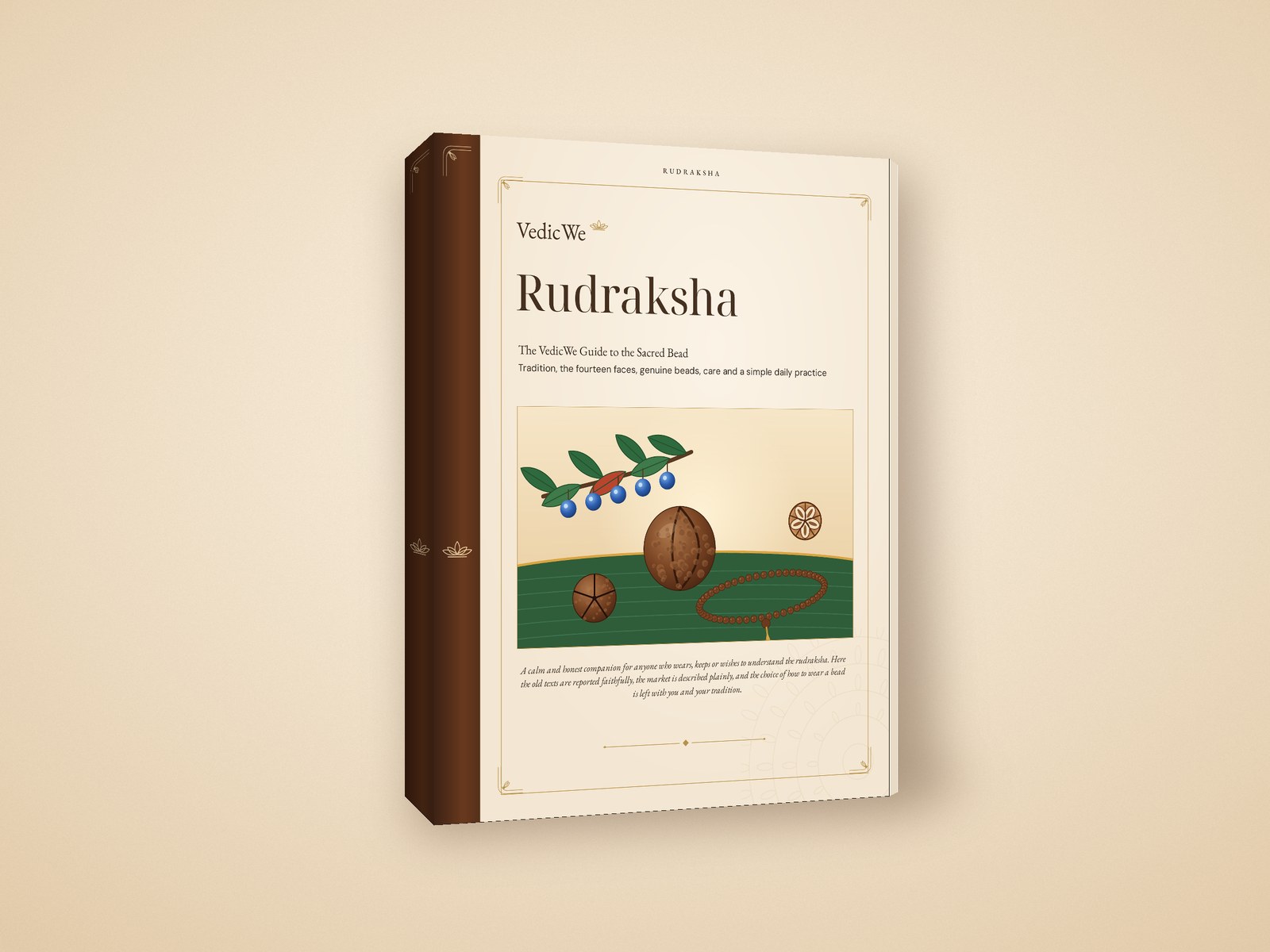 Rudraksha: The VedicWe Guide to the Sacred Bead book mockup