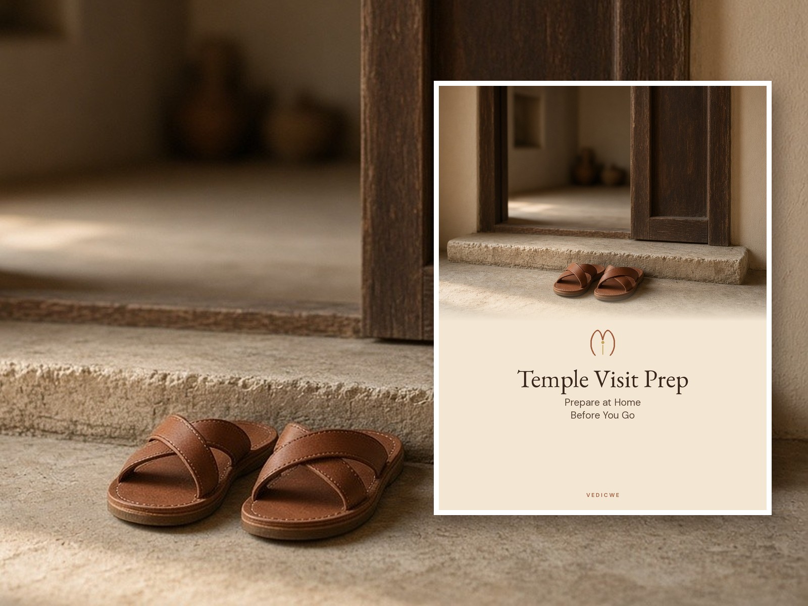 Temple Visit Prep — Prepare at Home Before You Go book mockup